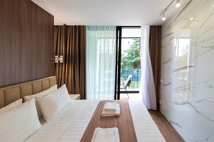 Фотография номера квартиры Апартаменты Вивьен Red Apartments на ул. Депутатская 10 Г