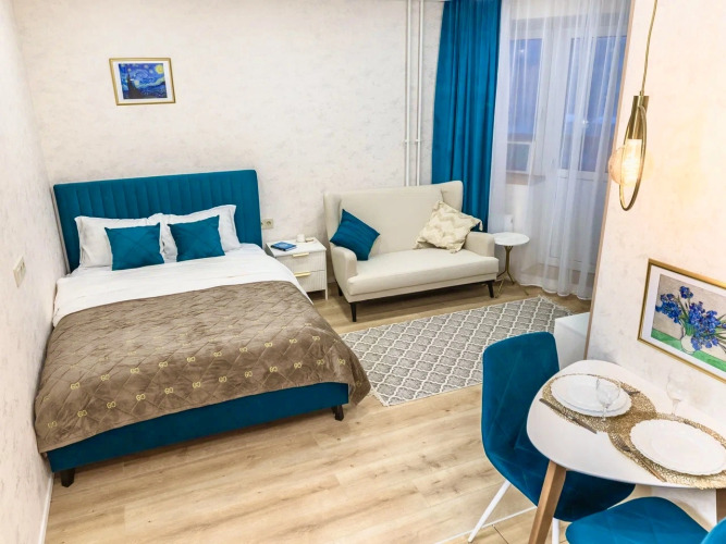 Фотография номера квартиры Апартаменты Дизайнерские «Арт Волна» в новом доме рядом с метро и Ладожским вокзалом