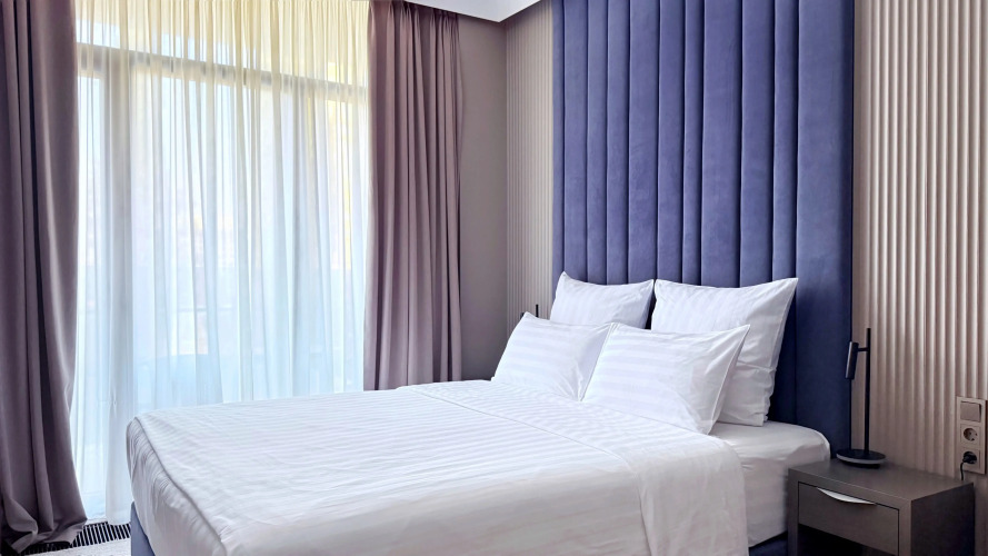 Фотография номера квартиры Апартаменты в отеле с всесезонным бассейном