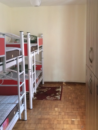 Bed in Dorm with balcony