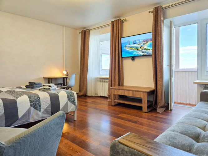 Фотография номера квартиры Квартира панорамная двухкомнатная Рубин Сеть ЙоХоум