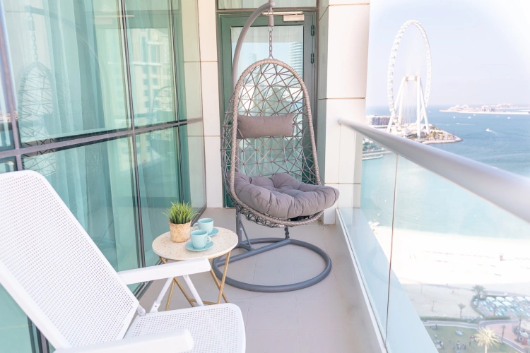 2-room Apartment with balcony and with view