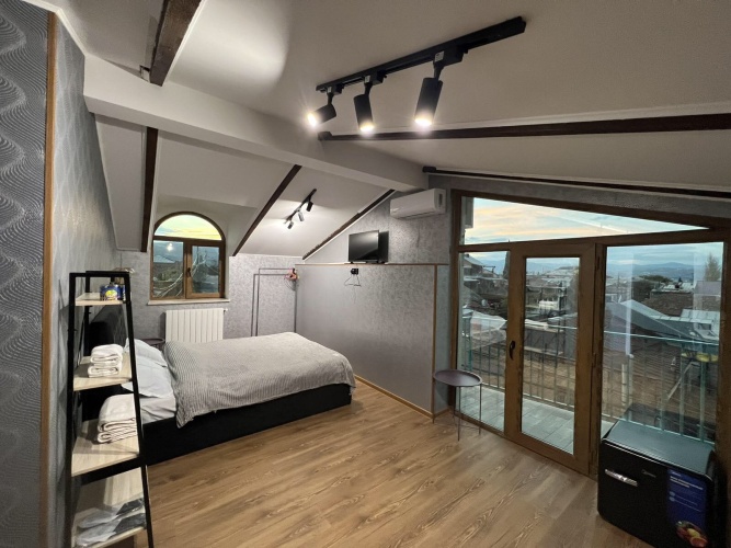 Double Studio with balcony and with city view