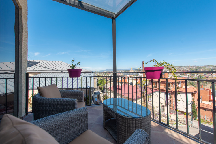 Deluxe Double room with balcony and with view