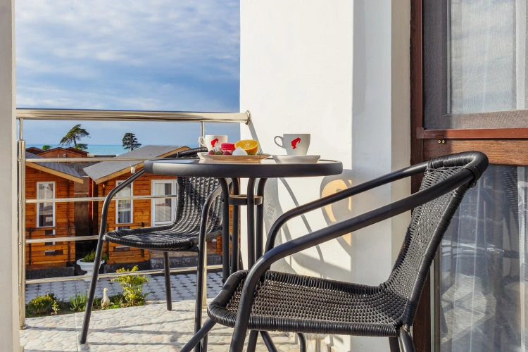 Apartment with balcony and with view