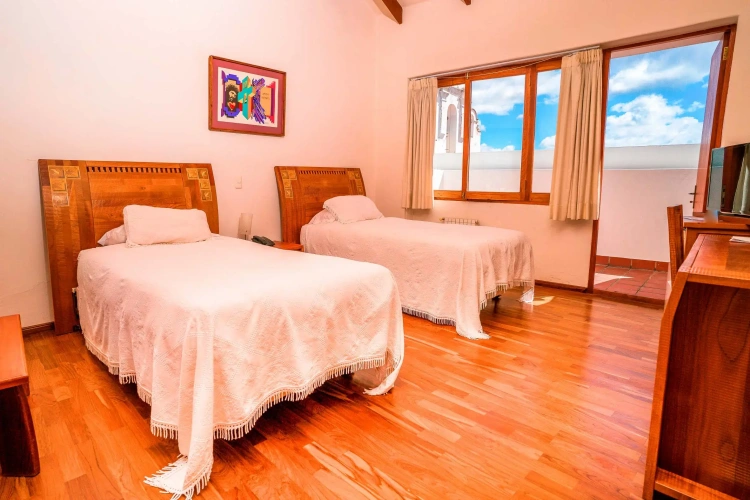 Standard Twin room with balcony and with view