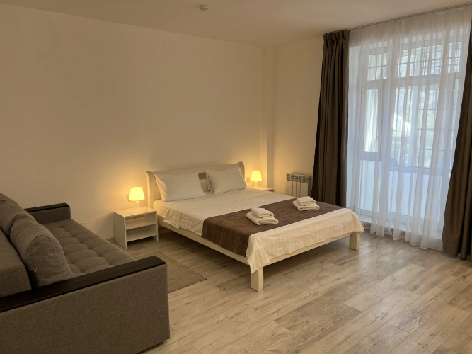 Двухместный номер Новый корпус с лоджией двуспальная кровать