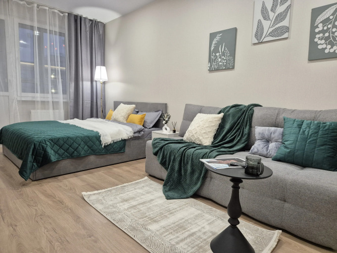 Фотография номера квартиры Квартира Уютная 1-к квартира 43 кв.м. ЖК Небо