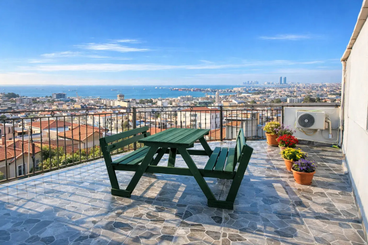 Superior room with balcony and with sea view