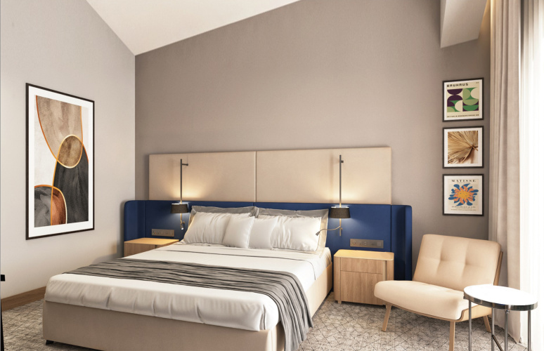 Standard Double room with balcony and with view