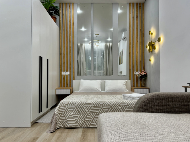 Фотография номера квартиры Квартира Современная однокомнатная в центре уникальный дизайн и удобство для вашего проживания