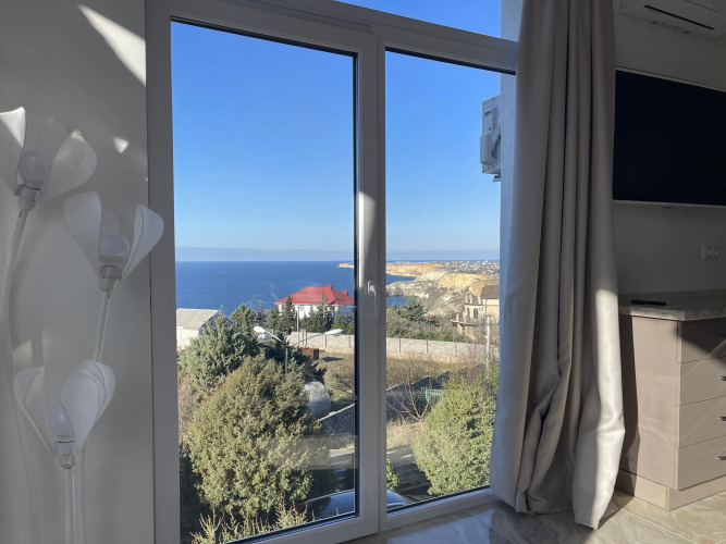 Фотография номера квартиры Апартаменты на мысе Фиолент, с шикарным панорамным видом на море