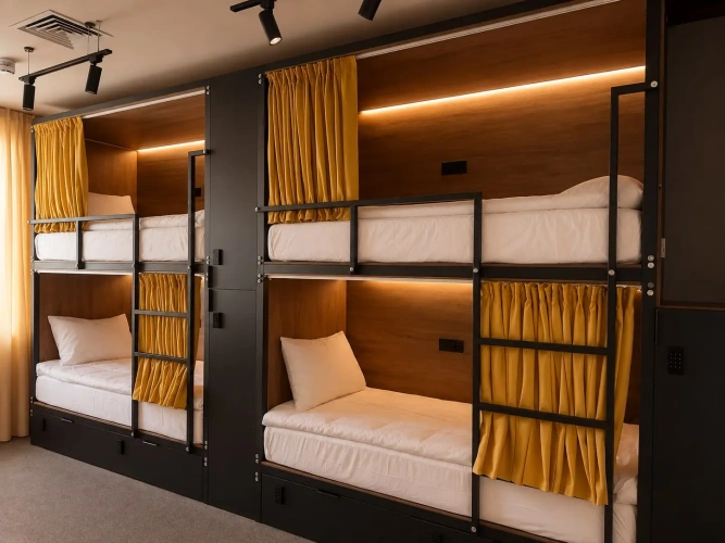 Bed in Dorm (female dorm) with city view
