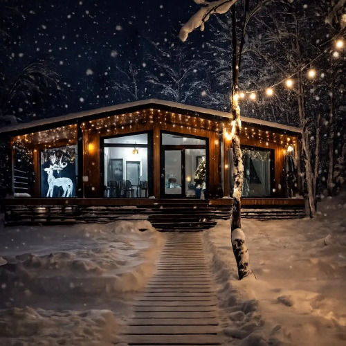 Фотография номера Коттеджа Частный дом Трехкомнатный домик с баней в тихом лесу