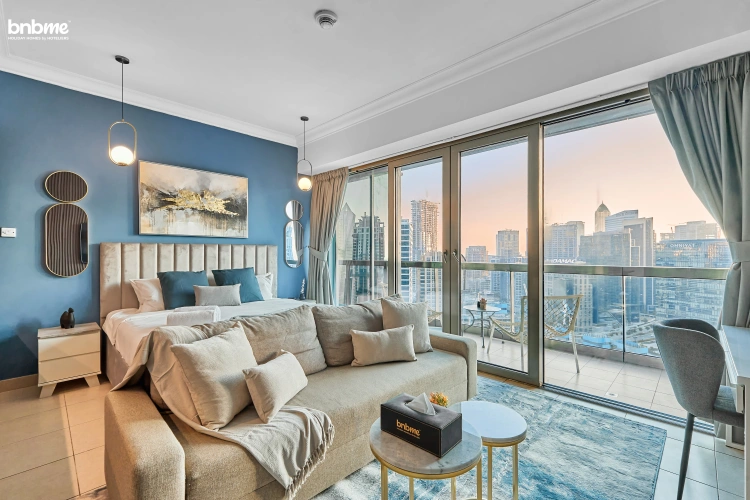 Premium Double Studio with balcony and with city view