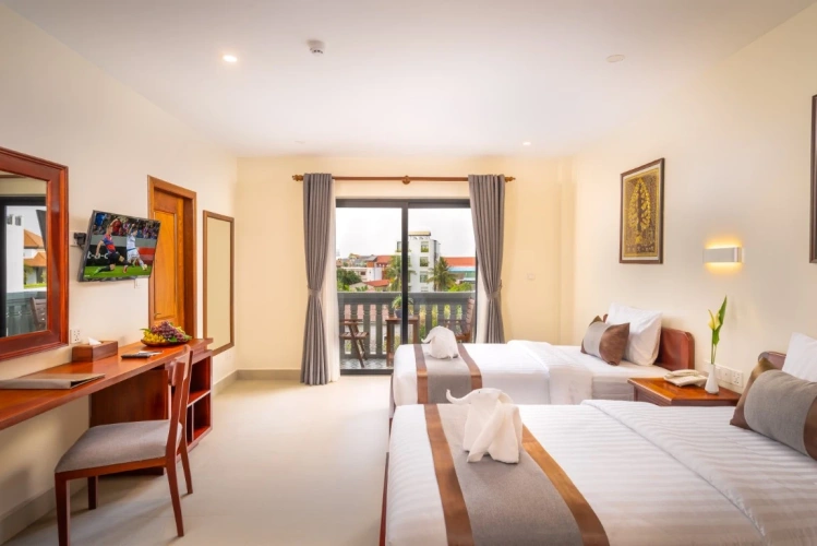 Deluxe Twin room with balcony and with view
