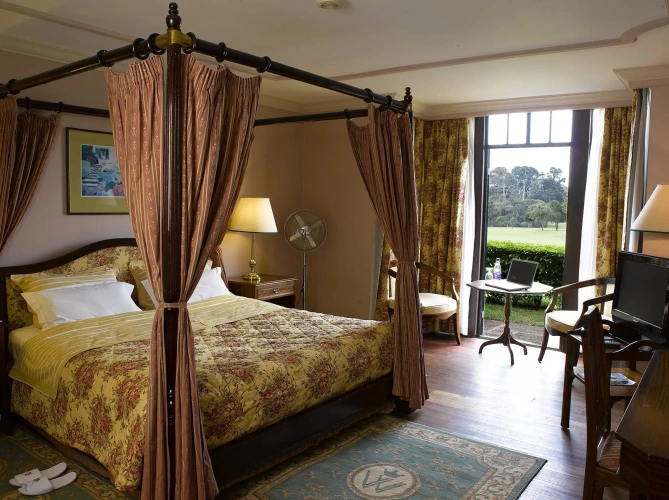 Deluxe Double room with balcony and with garden view