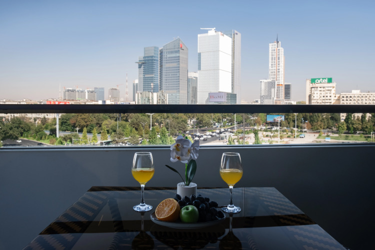 Фотография номера квартиры Апартаменты Стильные с шикарным видом на город