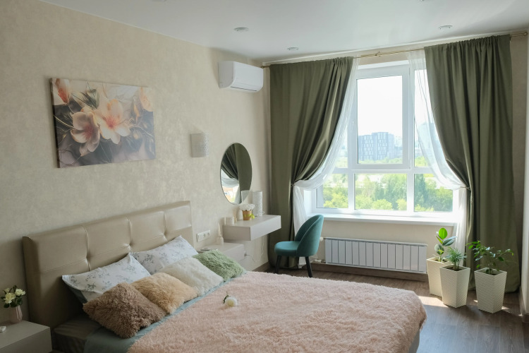 Фотография номера квартиры Квартира Уютная новая с панорамным видом с 14 этажа