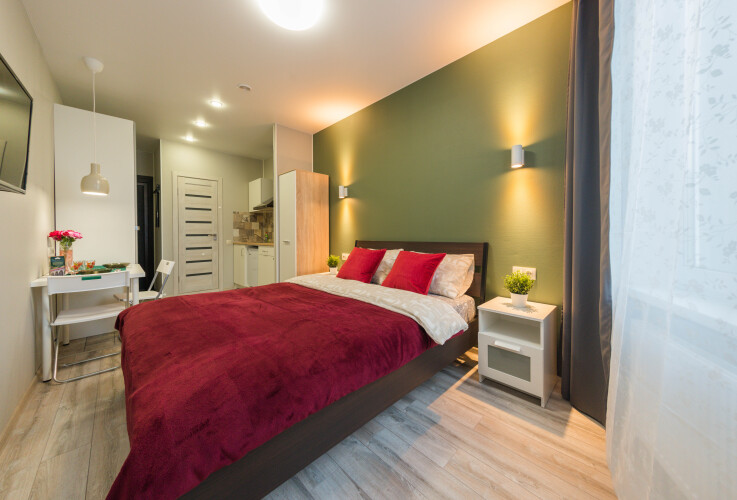 Фотография номера квартиры Апартаменты Жить Хорошо рядом с ЖД и АВТОвокзалом