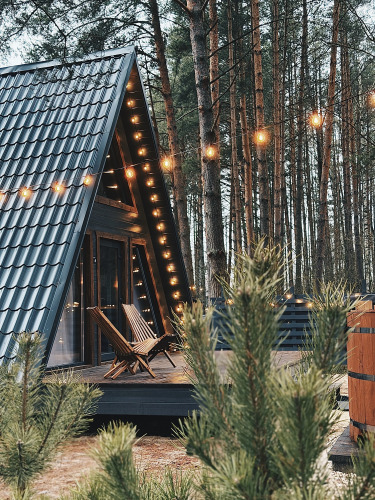 Фотография номера Коттеджа Частный дом Зелёный А-фрейм