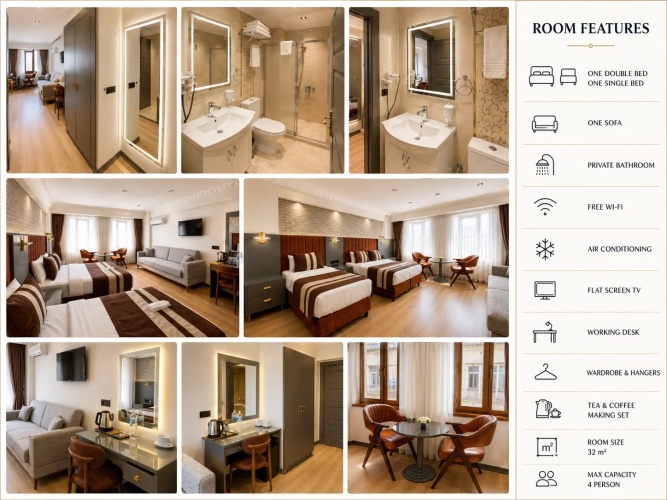Deluxe Quadruple room