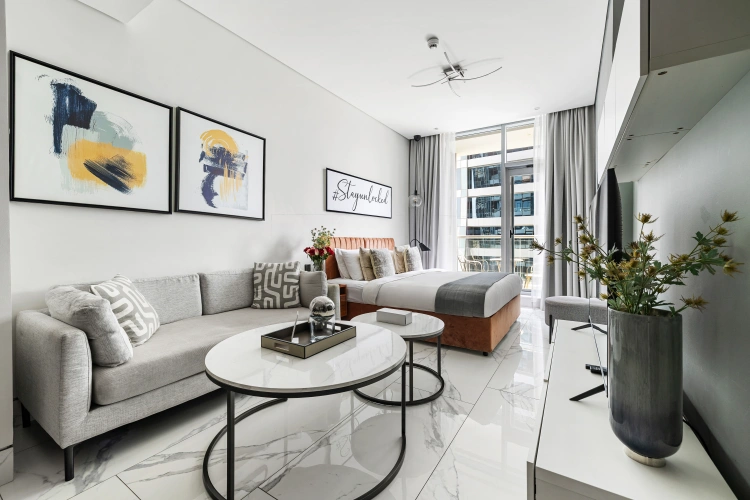 Deluxe Studio with Kitchen with balcony and with city view