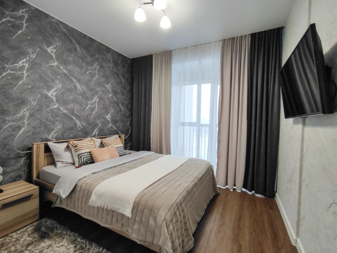 Фотография номера квартиры Апартаменты Двухкомнатная студия с красивым видом на город