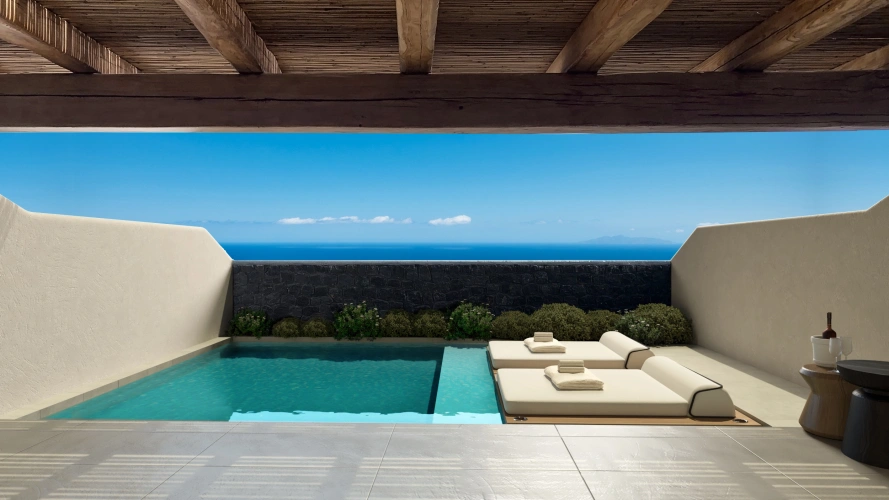 Executive with Terrace and Private Swimming Pool Suite with sea view