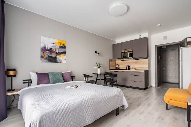 Фотография номера квартиры Апартаменты Plum на Васильевском острове Satin home