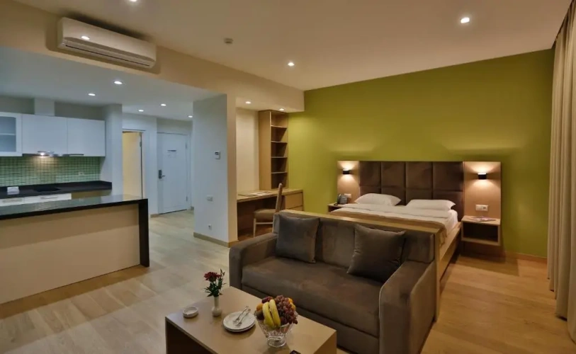 Twin Studio with balcony and with sea view