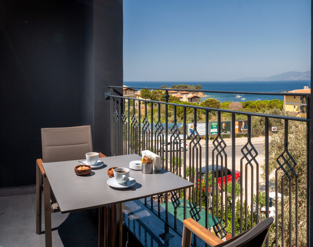 Deluxe Double room with balcony and with sea view