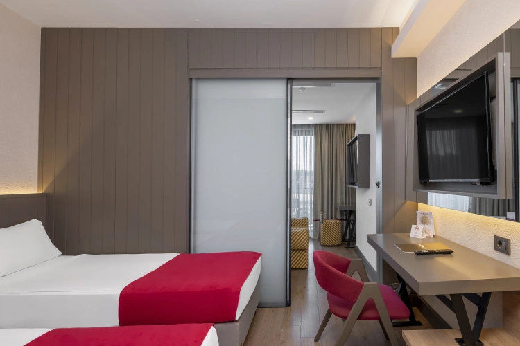 Family with Slide Door room