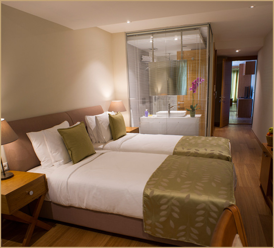 Family Suite with balcony and with city view