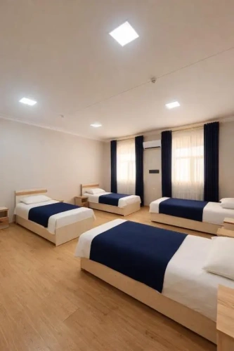 Bed in Dorm with city view