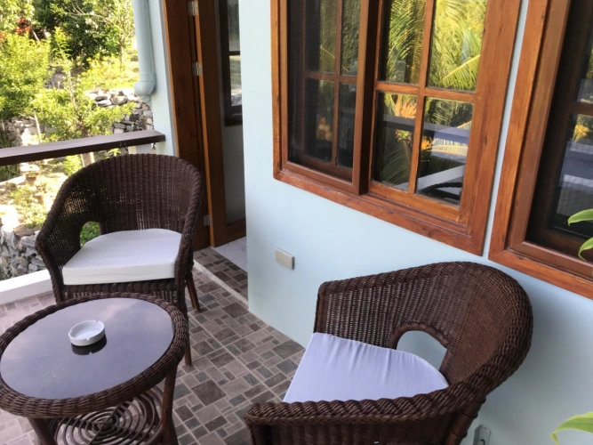Deluxe Double room with balcony and with garden view