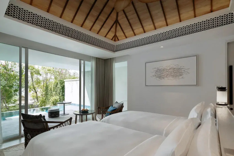 Deluxe Garden Twin Pool Suite with balcony
