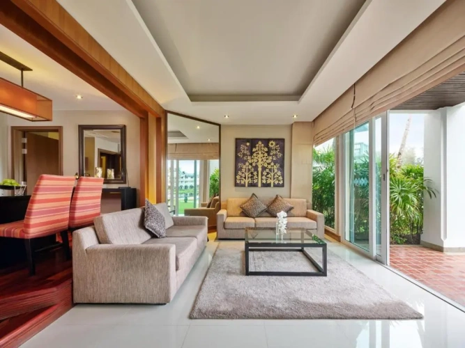 2 Bedrooms Island Suite with balcony and with garden view