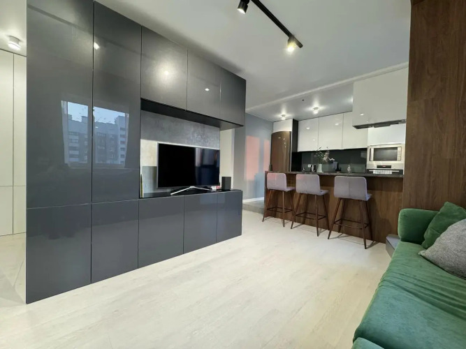 Фотография номера квартиры Апартаменты RentPlaza бизнес класса на высоком этаже