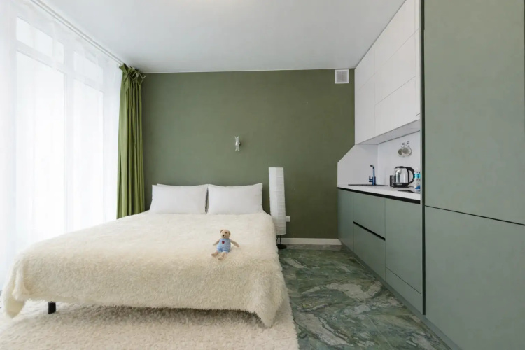 Mam Apart Dlya Dvoikh s Teploy Atmosferoy u Metro + Bonus Produktovaya Korzina ot 3-h Dney Flat