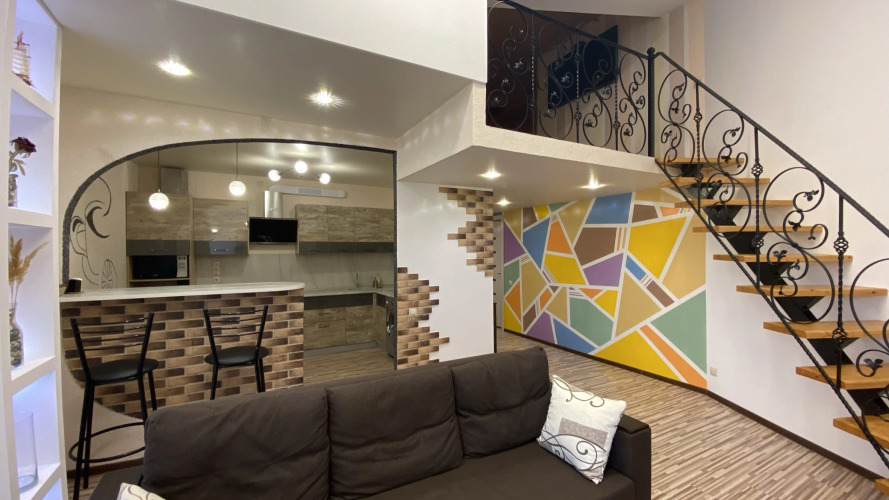 Фотография номера квартиры Апартаменты Abri Luxe в Адлере с видом на горы в ЖК Коралл