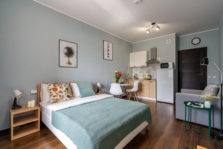 Фотография номера квартиры Апартаменты Emerald  Lesnaya Station