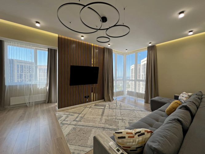 Фотография номера квартиры Апартаменты Стильные с видом и дизайнерским ремонтом