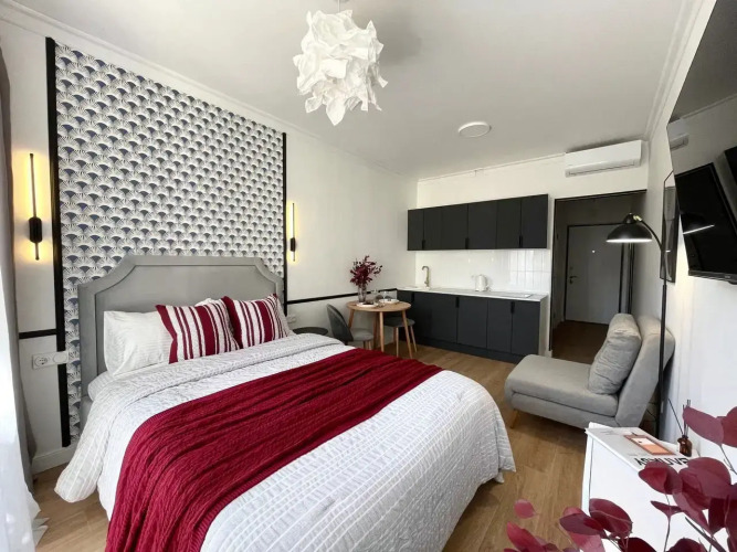 Фотография номера квартиры Апартаменты Apart-Comfort с балконом на Городском валу 15 к2