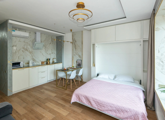 Фотография номера квартиры Апартаменты #1 Grey studio for 2+2 by Lo Apartments