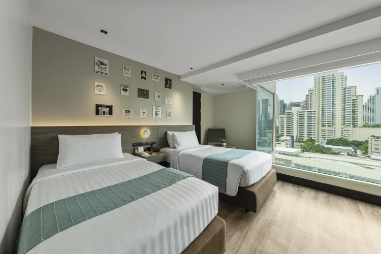 Deluxe Twin room with city view