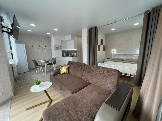 Фотография номера квартиры Квартира Lounge Вид на бухту Тихий океан лес и город
