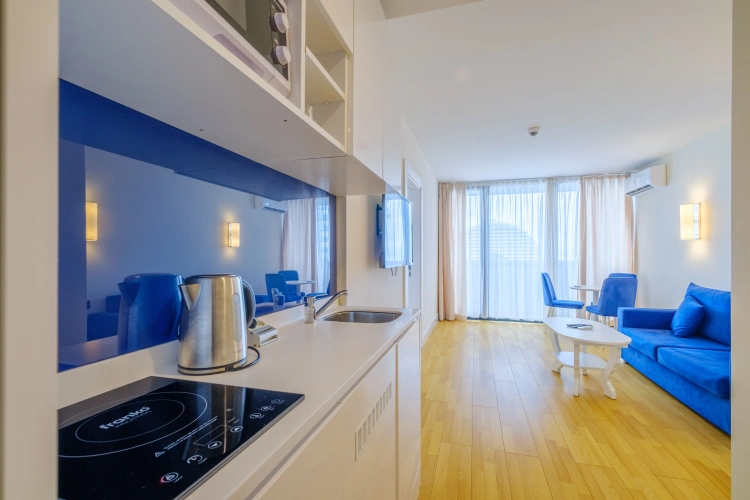 1 Bedroom Double Apartment with balcony and with sea view