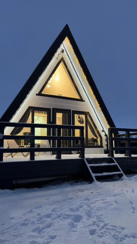 Фотография номера Коттеджа Частный дом Уютный A-frame у Хибин