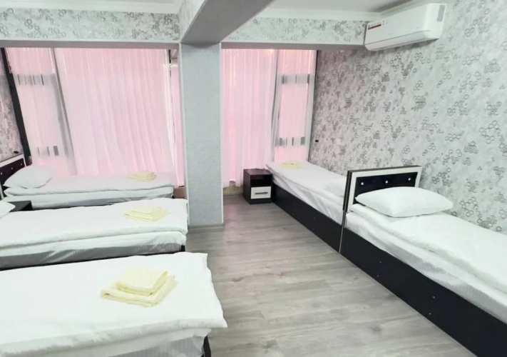 Bed in Dorm Attic with view
